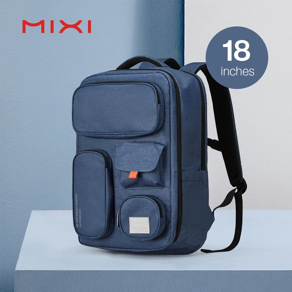 Mixi New Patent Design Multifunctional Travel Backpack Bag Unisex Waterproof 18 Inch M5015