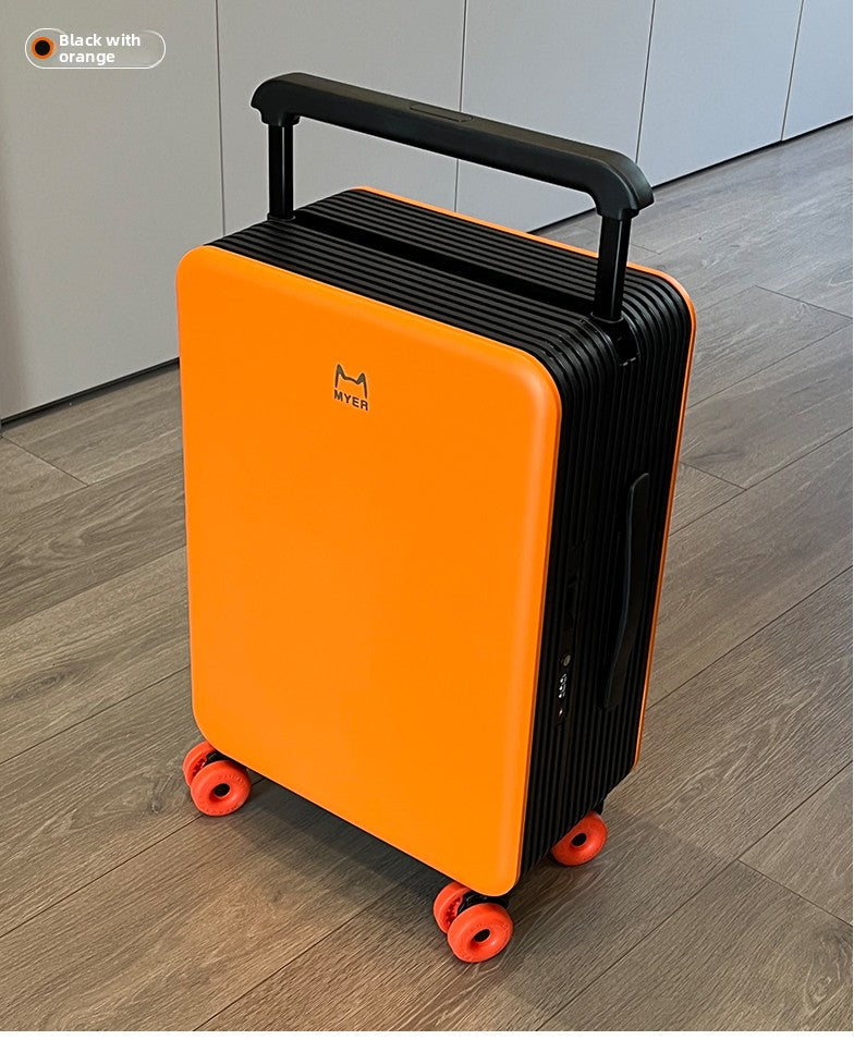 KLQDZMS Travel Luggage 20"24 Inch ABS + PC Boarding Box Large Capacity Trolley Case Women Universal Wheel Cabin Suitcase