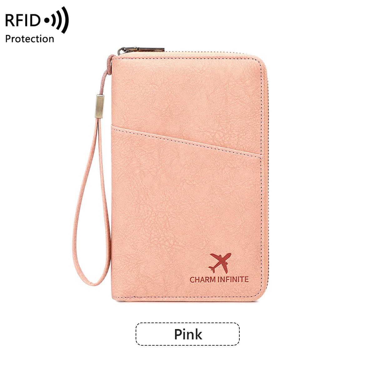 New Travel Passport Clip Wallet Women and Men Multifunctional PU Leather Card Holde RFID Anti Theft Swiping Wallets Storage Bag
