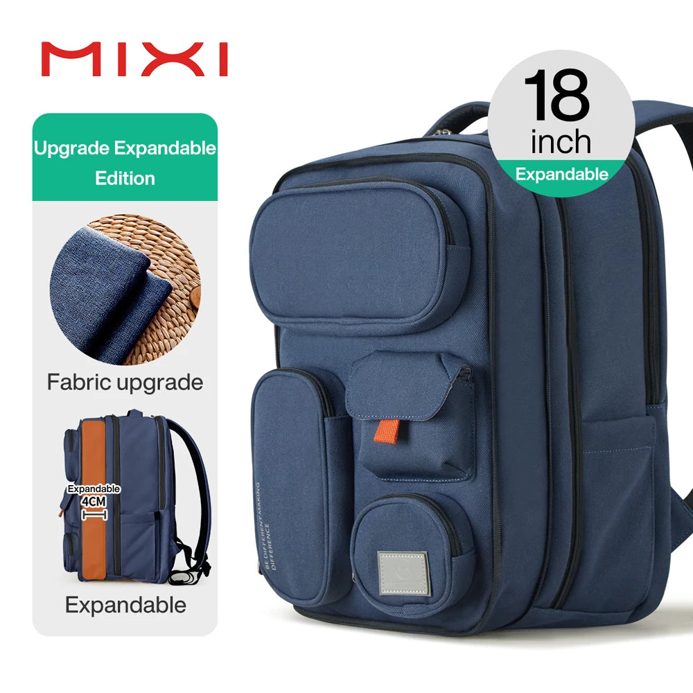 Mixi New Patent Design Multifunctional Travel Backpack Bag Unisex Waterproof 18 Inch M5015