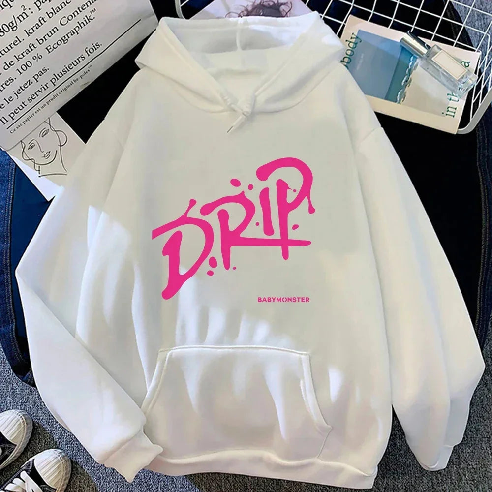 2026 Dripping Hoodies Retro Unisex Harajuku Aesthetic Hoodie Suitable for Men and Women Autumn Winter