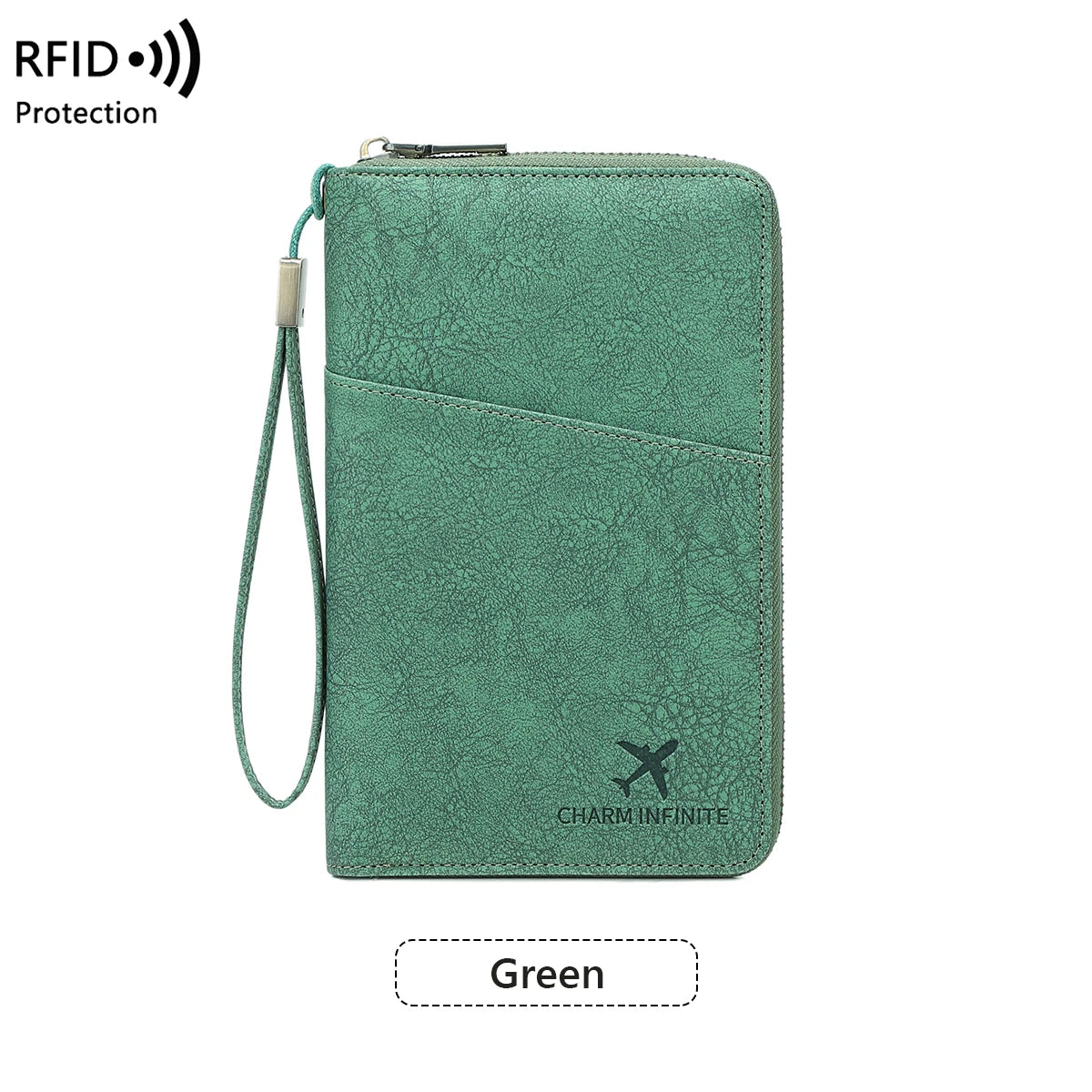 New Travel Passport Clip Wallet Women and Men Multifunctional PU Leather Card Holde RFID Anti Theft Swiping Wallets Storage Bag