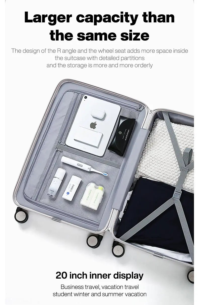 Best Spinner Luggage Suitcase PC Trolley Case Travel Bag Rolling Wheel Carry-On Boarding Men Women Luggage Trip Journey H80002