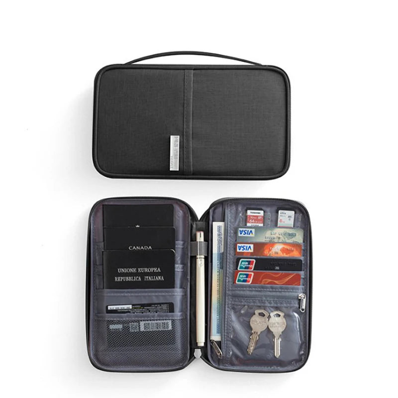 Hot Travel Wallet Family Passport Holder Unisex Travel Accessories Waterproof Document Organizer Case Bag ID Credit Cardholder