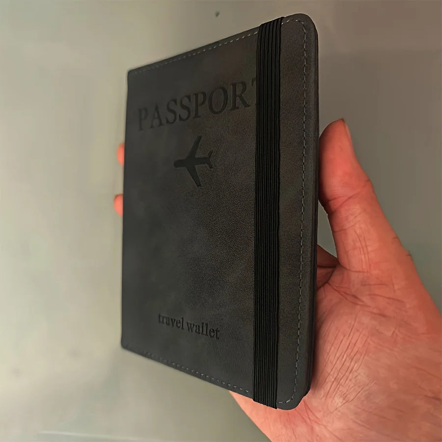 2025 Travel Passport Wallet Fashion Black Design with Multiple Card And Accessories Compartments Ideal for Business Trips And Ho