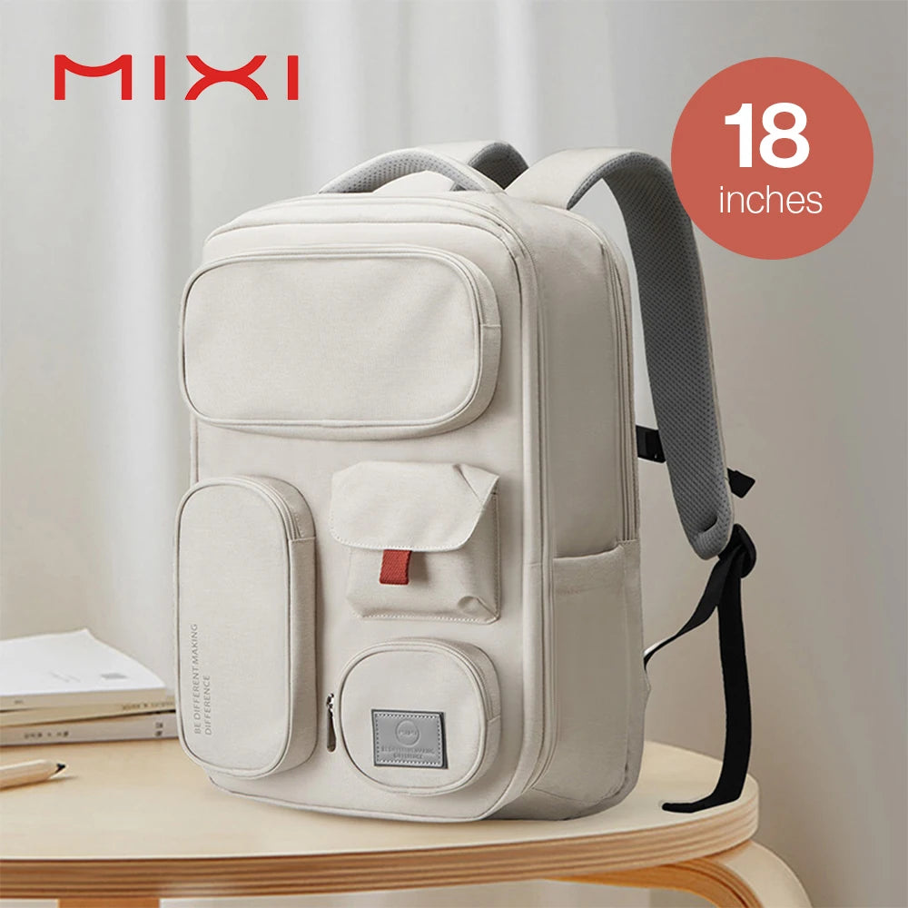 Mixi New Patent Design Multifunctional Travel Backpack Bag Unisex Waterproof 18 Inch M5015