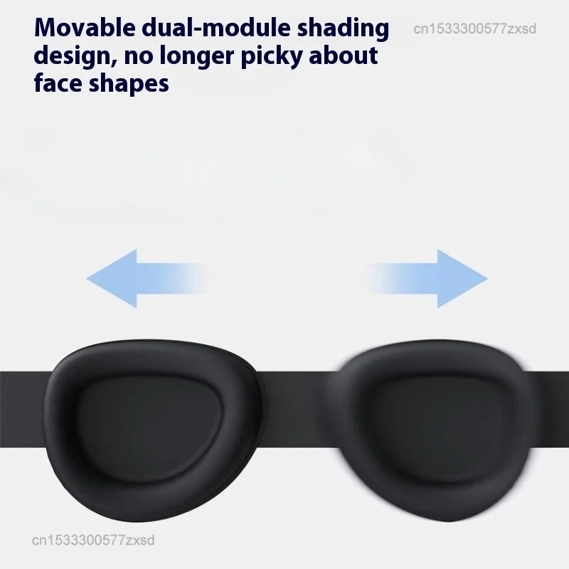 Dreamlight Travel Eye Mask Sleep Blackout 3D Stereoscopic Aid Portable Adjustable Concave Molded Soft Portable Breathable Mask
