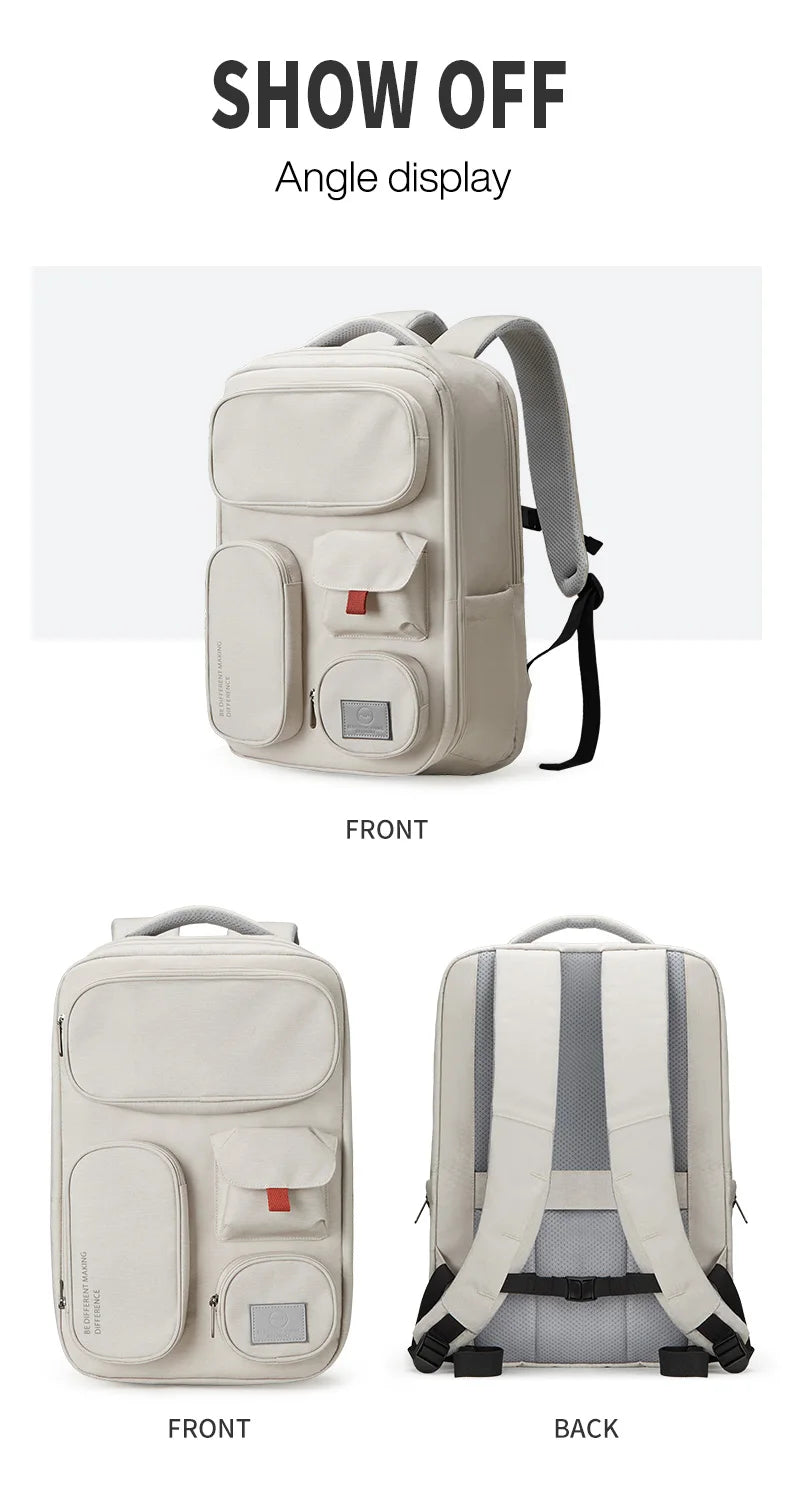 Mixi New Patent Design Multifunctional Travel Backpack Bag Unisex Waterproof 18 Inch M5015