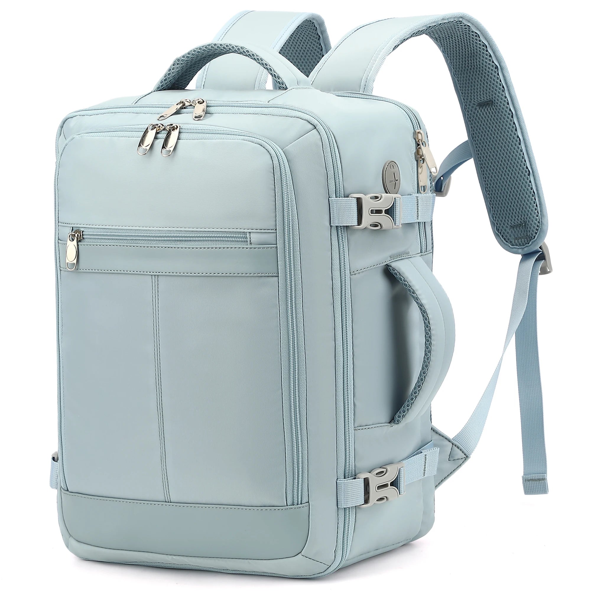 Travel Backpack for Women, 24L Carry On Backpack Flight Approved, Large Personal Item Bag Fits 16.5 inch Laptop, with 1 Packing