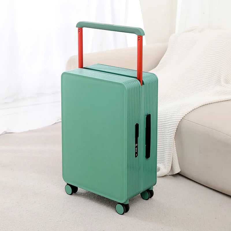 COLENARA Wide Pull Rod Luggage New Universal Wheel Travel Case Password Box 20 Inch Portable Cabin Boarding Case Pull Rod Box