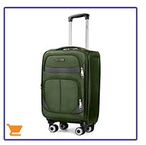 17" Carry On Luggage for Airplanes Lightweight Resistant Suitcase with Wheels for Business Trip & Short Distance Traveling