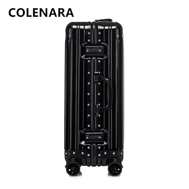 COLENARA Cabin Suitcase Large Capacity Luggage Case 20 "All-aluminum Magnesium Alloy Boarding Box 24"26"29" Men's Luggage