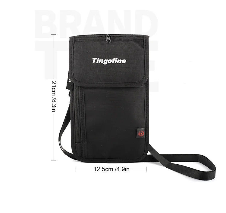 Travel Neck Ultra Slim Wallet Passport Holder RFID Blocking Hidden Money Pouch Security for Men Women Tarjetero Mujer