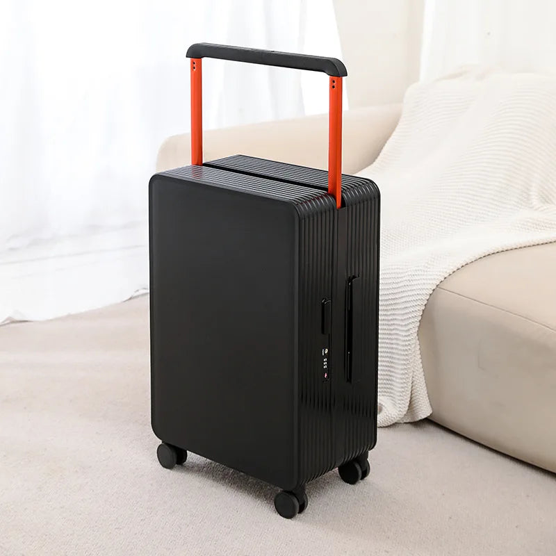 COLENARA Wide Pull Rod Luggage New Universal Wheel Travel Case Password Box 20 Inch Portable Cabin Boarding Case Pull Rod Box