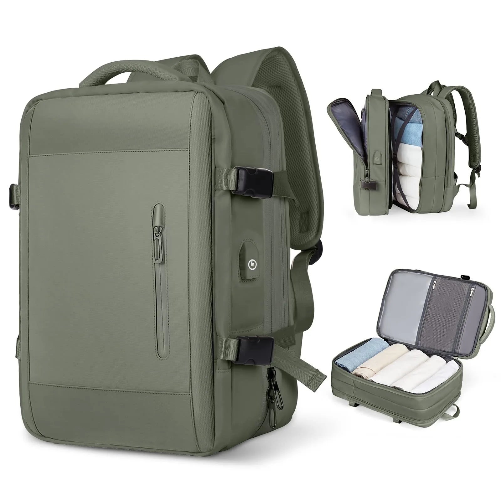 Large Capacity Travel Backpack Men and Women Laptop Bag Multifunctional Man Business Trip Expandable Airplane Backpacks