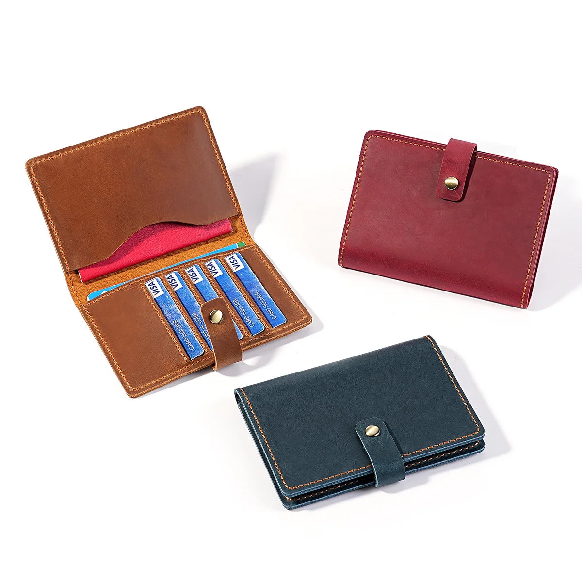 Leather Passport Holder Handmade Passport Cover Travel Wallet Cover Case for Men and Women Travel Documents Organizer Protector