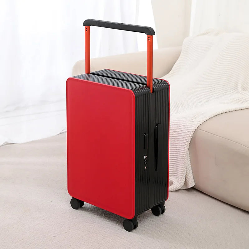 COLENARA Wide Pull Rod Luggage New Universal Wheel Travel Case Password Box 20 Inch Portable Cabin Boarding Case Pull Rod Box