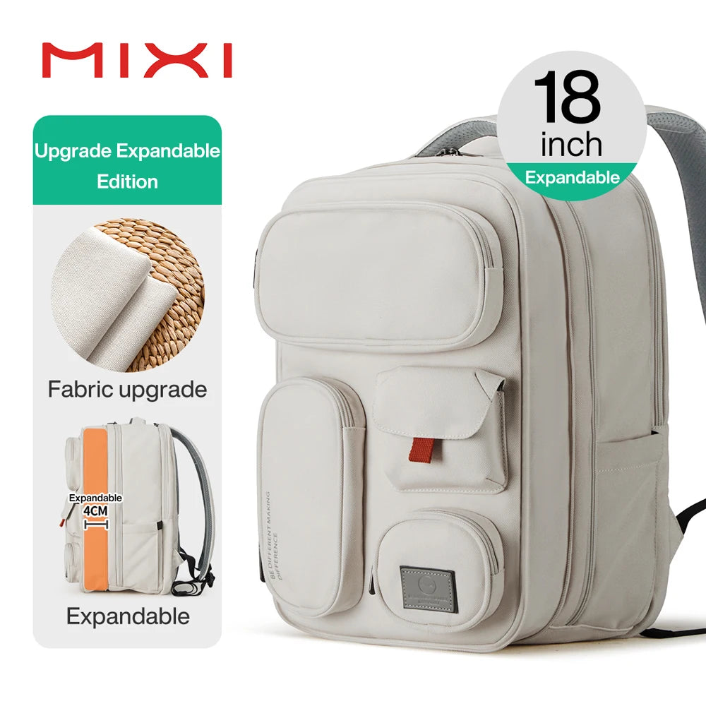 Mixi New Patent Design Multifunctional Travel Backpack Bag Unisex Waterproof 18 Inch M5015