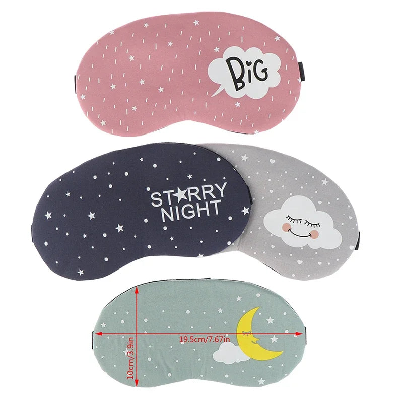 Travel Eye Band Sleeping Aid Kids Blindfold Sleeping Mask Creative Funny Eyepatch Sleep Mask Cute Cotton Cartoon Eye Cover