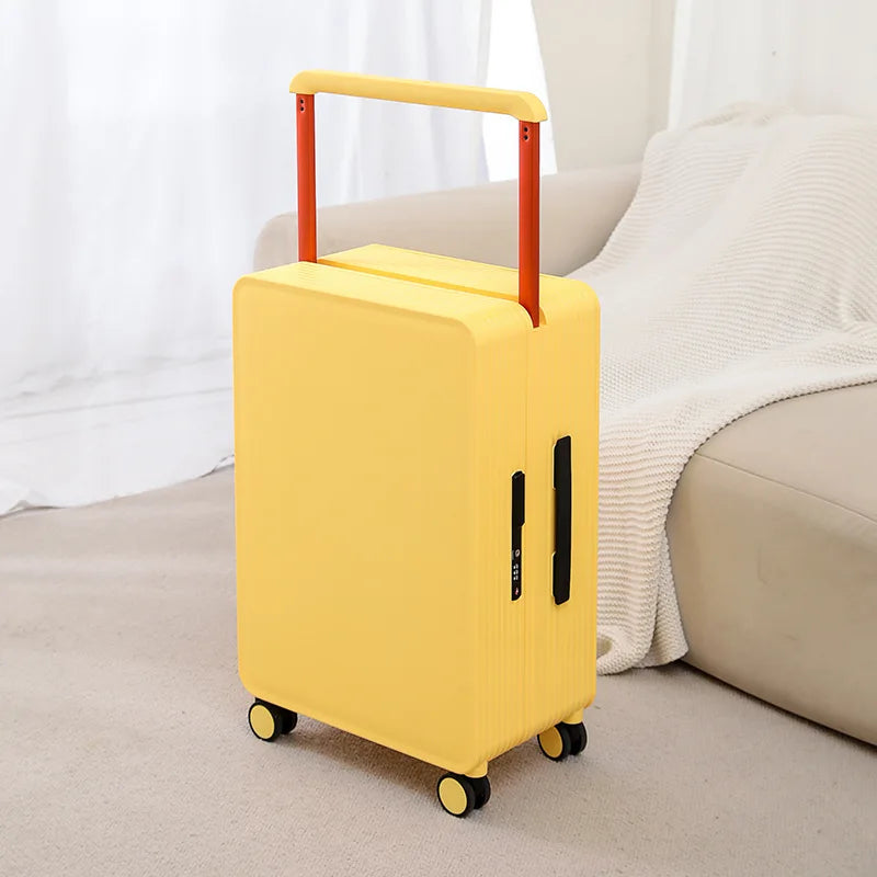 COLENARA Wide Pull Rod Luggage New Universal Wheel Travel Case Password Box 20 Inch Portable Cabin Boarding Case Pull Rod Box