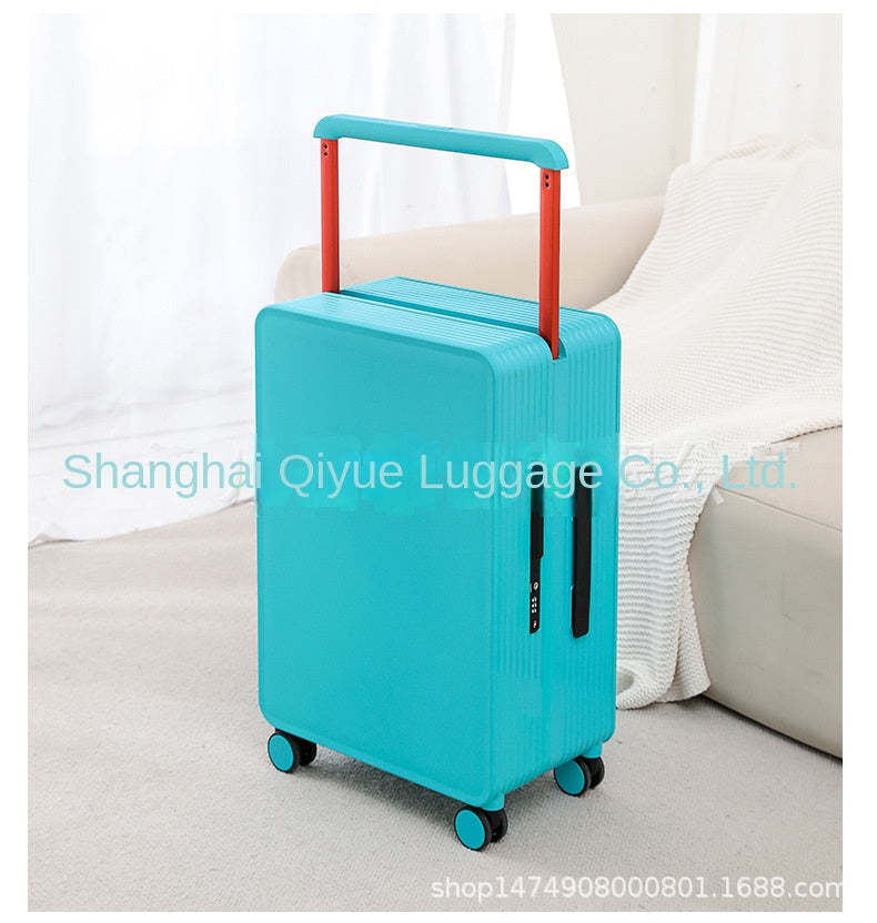 COLENARA Wide Pull Rod Luggage New Universal Wheel Travel Case Password Box 20 Inch Portable Cabin Boarding Case Pull Rod Box