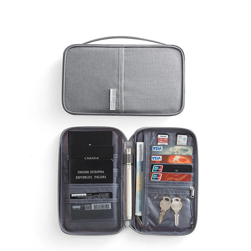 Hot Travel Wallet Family Passport Holder Unisex Travel Accessories Waterproof Document Organizer Case Bag ID Credit Cardholder