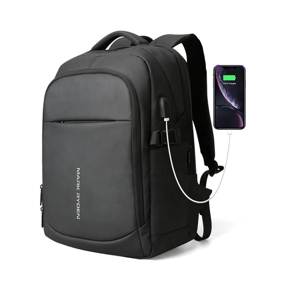 MARK RYDEN Man Backpack Multifunctional 15.6inch Laptop Bag Multi-layer Pockets School Backpack