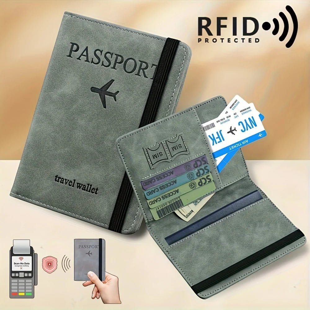 2025 Travel Passport Wallet Fashion Black Design with Multiple Card And Accessories Compartments Ideal for Business Trips And Ho