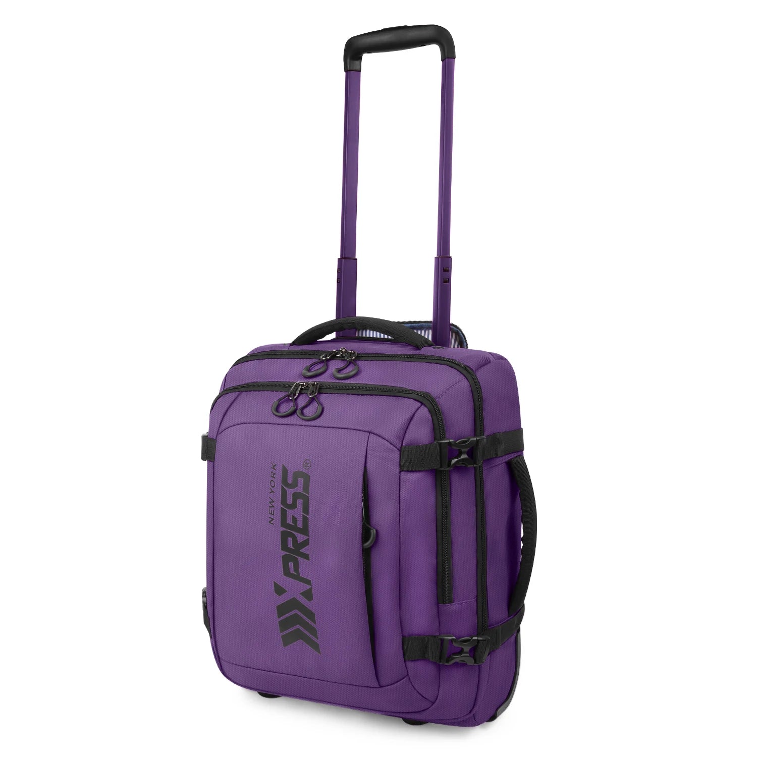 17" Carry On Luggage for Airplanes Lightweight Resistant Suitcase with Wheels for Business Trip & Short Distance Traveling
