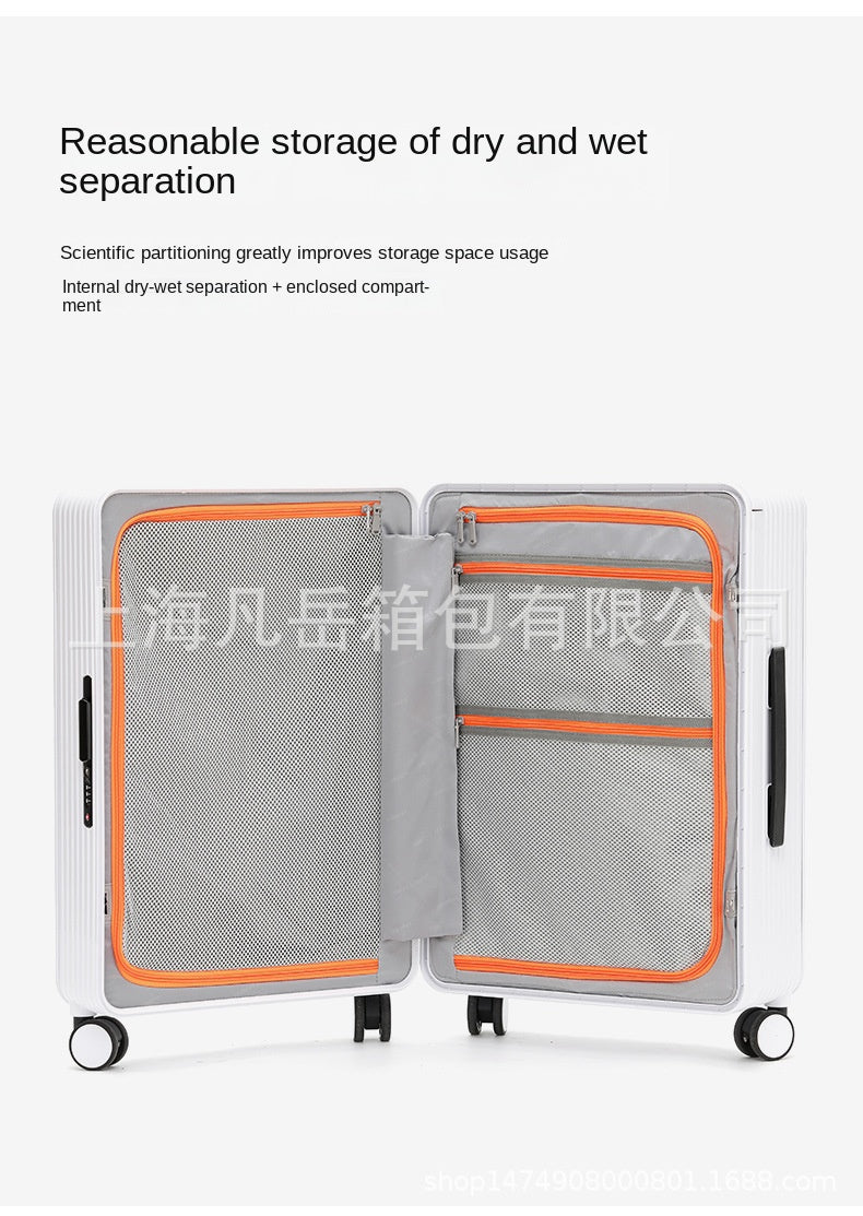 COLENARA Wide Pull Rod Luggage New Universal Wheel Travel Case Password Box 20 Inch Portable Cabin Boarding Case Pull Rod Box