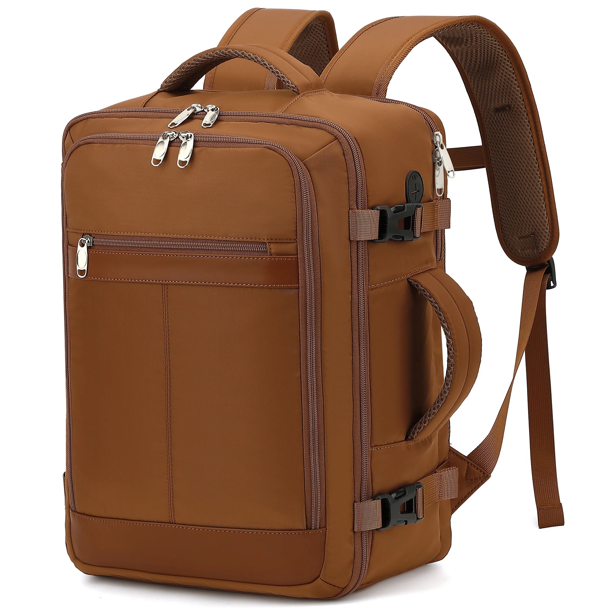 Travel Backpack for Women, 24L Carry On Backpack Flight Approved, Large Personal Item Bag Fits 16.5 inch Laptop, with 1 Packing