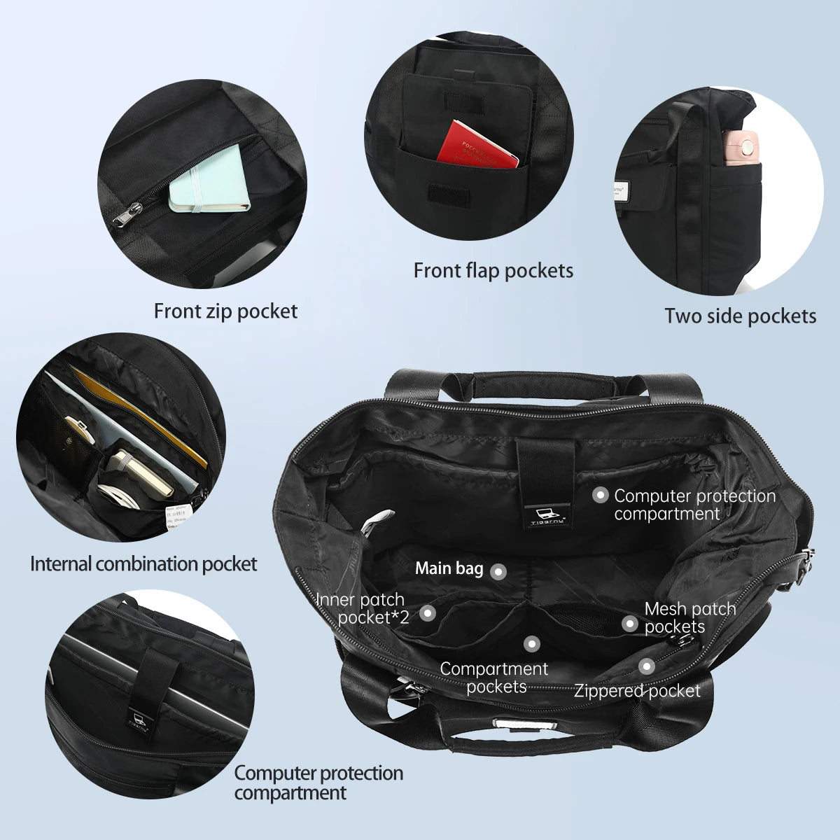 Tigernu Women Backpacks 3 In 1 Bags For Girls Backpack Fashion Shoulder Bags Female Travel Bag Handbags 14inch Laptop Backpack