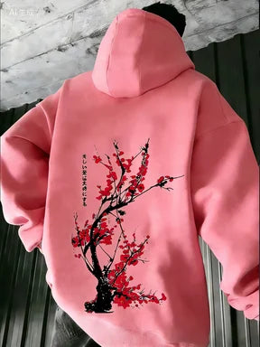 Latest Harajuku style street printed men's hooded sweatshirt, youthful, sporty, casual, fashionable and comfortable top