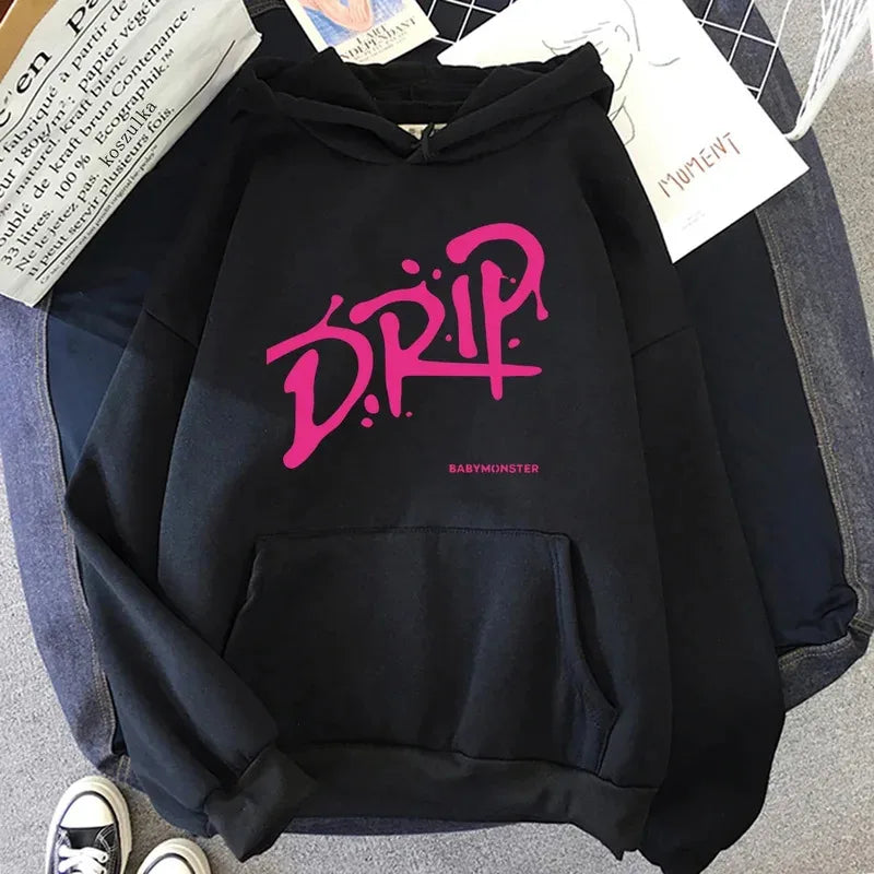 2026 Dripping Hoodies Retro Unisex Harajuku Aesthetic Hoodie Suitable for Men and Women Autumn Winter