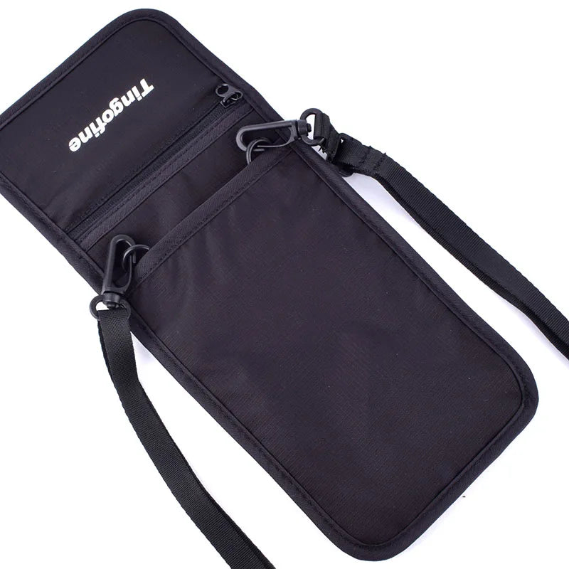Travel Neck Ultra Slim Wallet Passport Holder RFID Blocking Hidden Money Pouch Security for Men Women Tarjetero Mujer