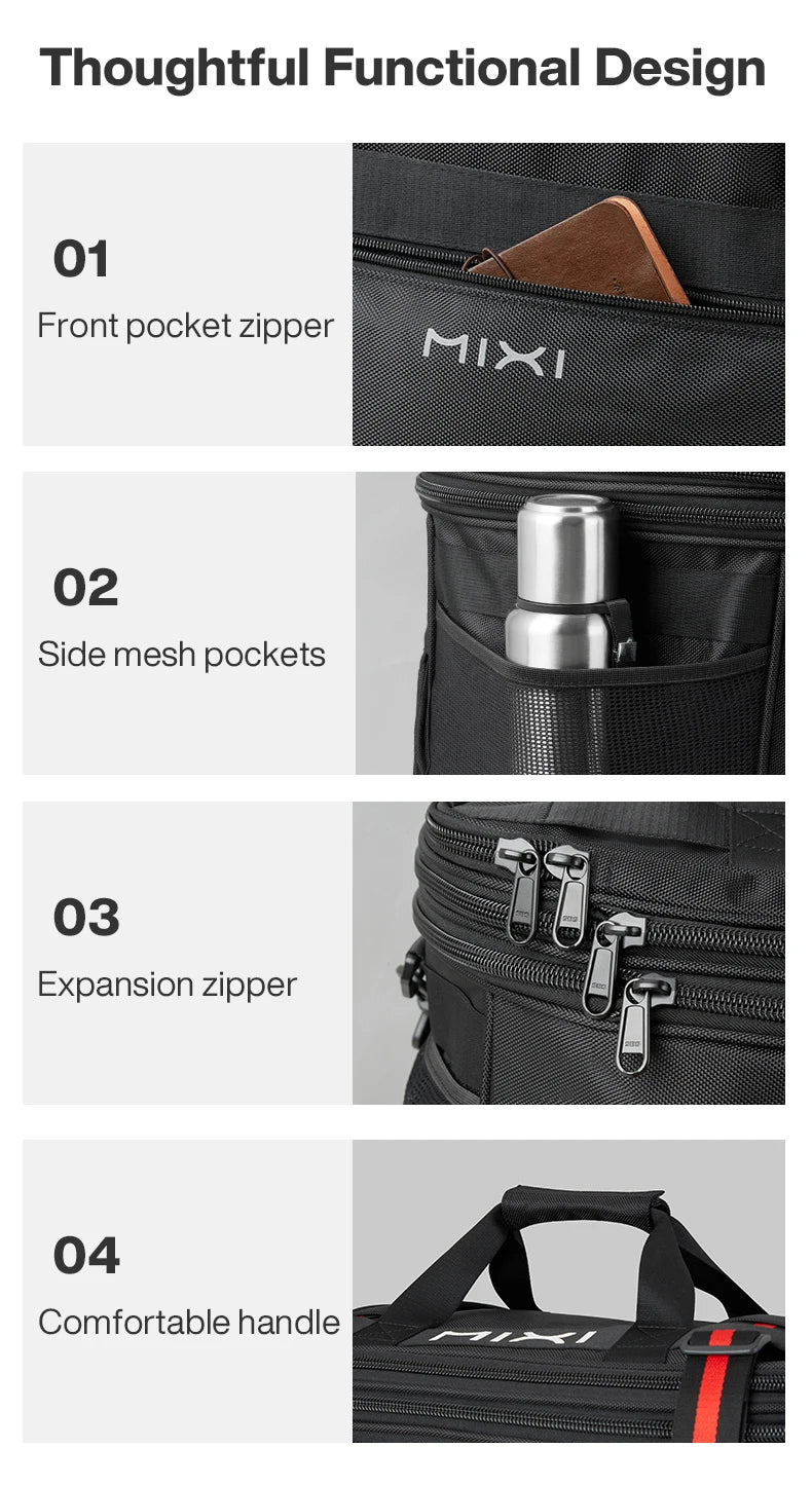 Mixi Expandable Large Capacity Foldable Travel Bag With Rolling Wheels Luggage Bag Duffel Bag M3015