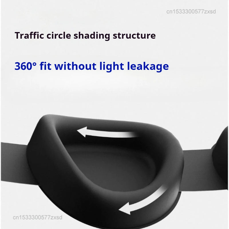 Dreamlight Travel Eye Mask Sleep Blackout 3D Stereoscopic Aid Portable Adjustable Concave Molded Soft Portable Breathable Mask
