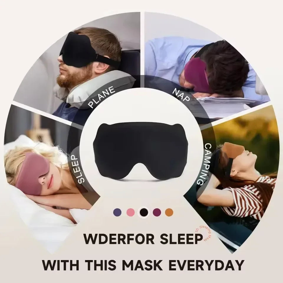 Travel 3D Sleeping Mask Eyepatch Blindfold Light Eye Mask for Sleeping Mask Slaapmasker Night Sleeping Aid Sleep Patch