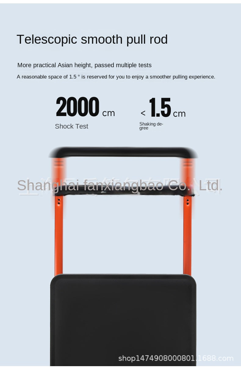 COLENARA Wide Pull Rod Luggage New Universal Wheel Travel Case Password Box 20 Inch Portable Cabin Boarding Case Pull Rod Box