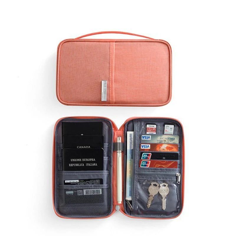 Hot Travel Wallet Family Passport Holder Unisex Travel Accessories Waterproof Document Organizer Case Bag ID Credit Cardholder