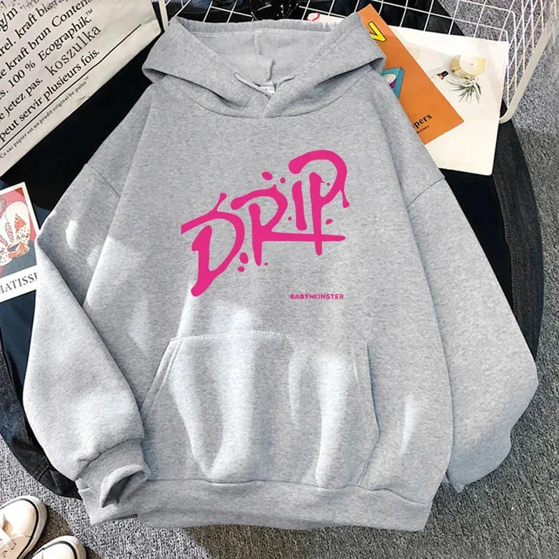 2026 Dripping Hoodies Retro Unisex Harajuku Aesthetic Hoodie Suitable for Men and Women Autumn Winter