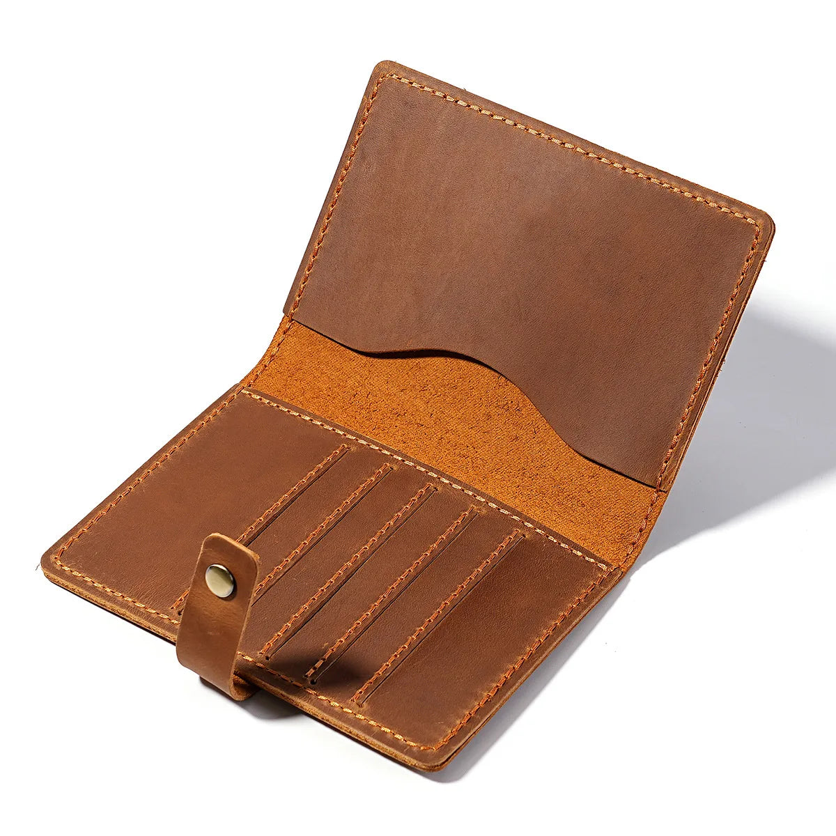 Leather Passport Holder Handmade Passport Cover Travel Wallet Cover Case for Men and Women Travel Documents Organizer Protector