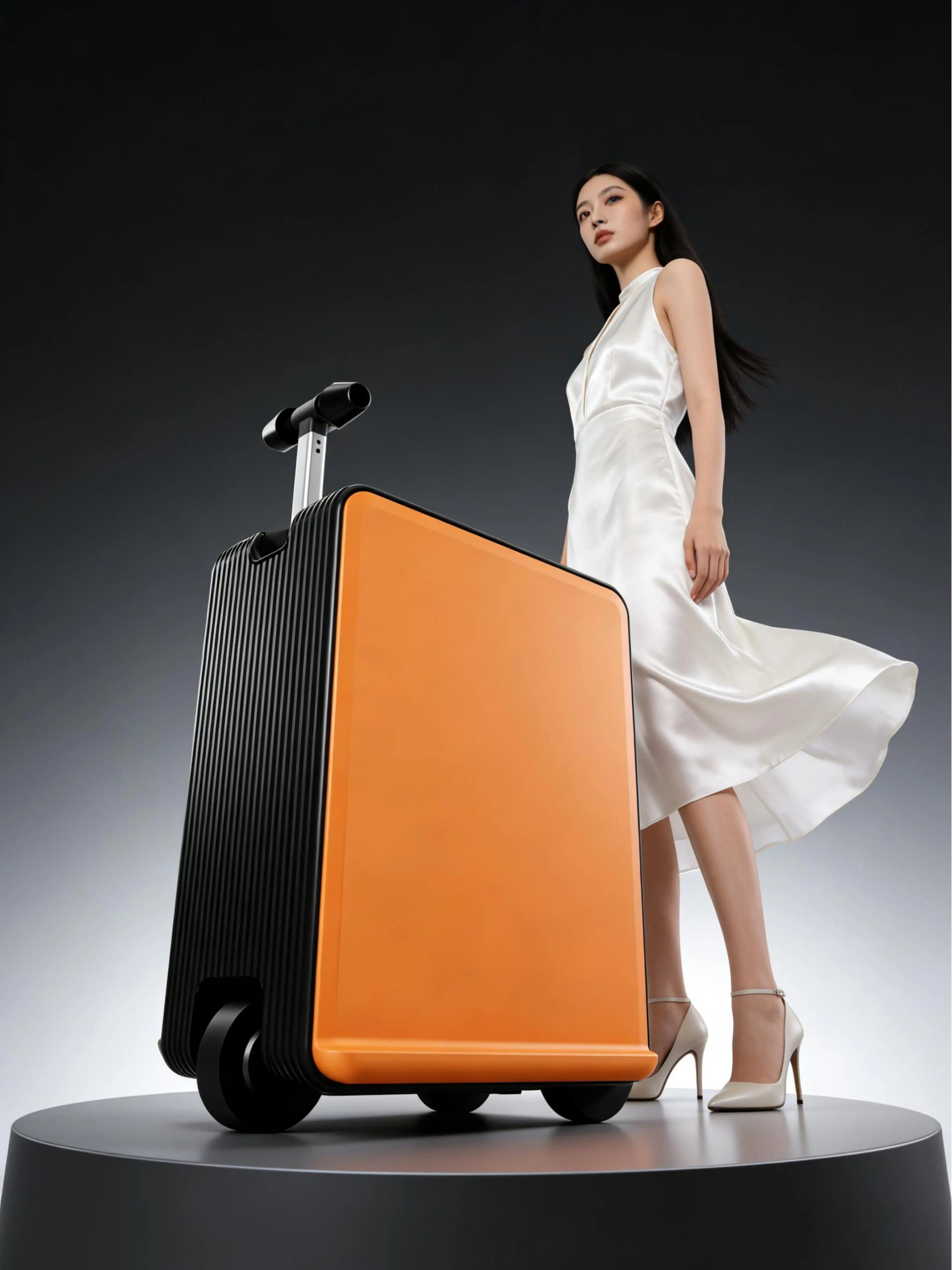 Carry-on Luggage Lightweight Rideable Electric Suitcase Multi-function Password Travel Business Trip Trolley