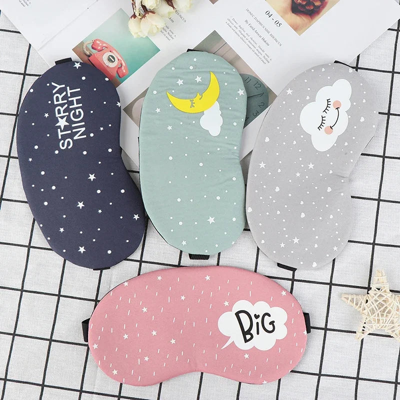 Travel Eye Band Sleeping Aid Kids Blindfold Sleeping Mask Creative Funny Eyepatch Sleep Mask Cute Cotton Cartoon Eye Cover