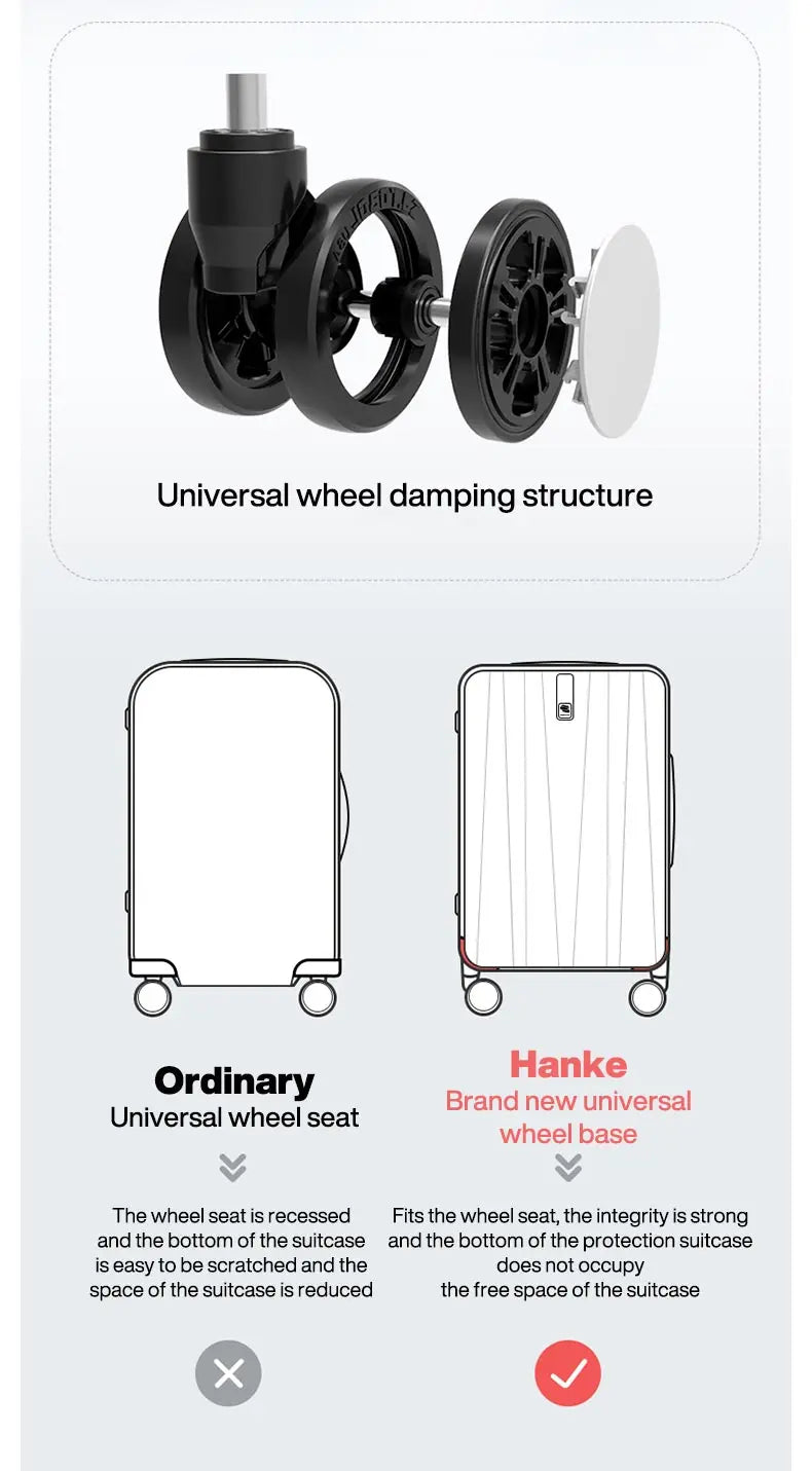 Best Spinner Luggage Suitcase PC Trolley Case Travel Bag Rolling Wheel Carry-On Boarding Men Women Luggage Trip Journey H80002