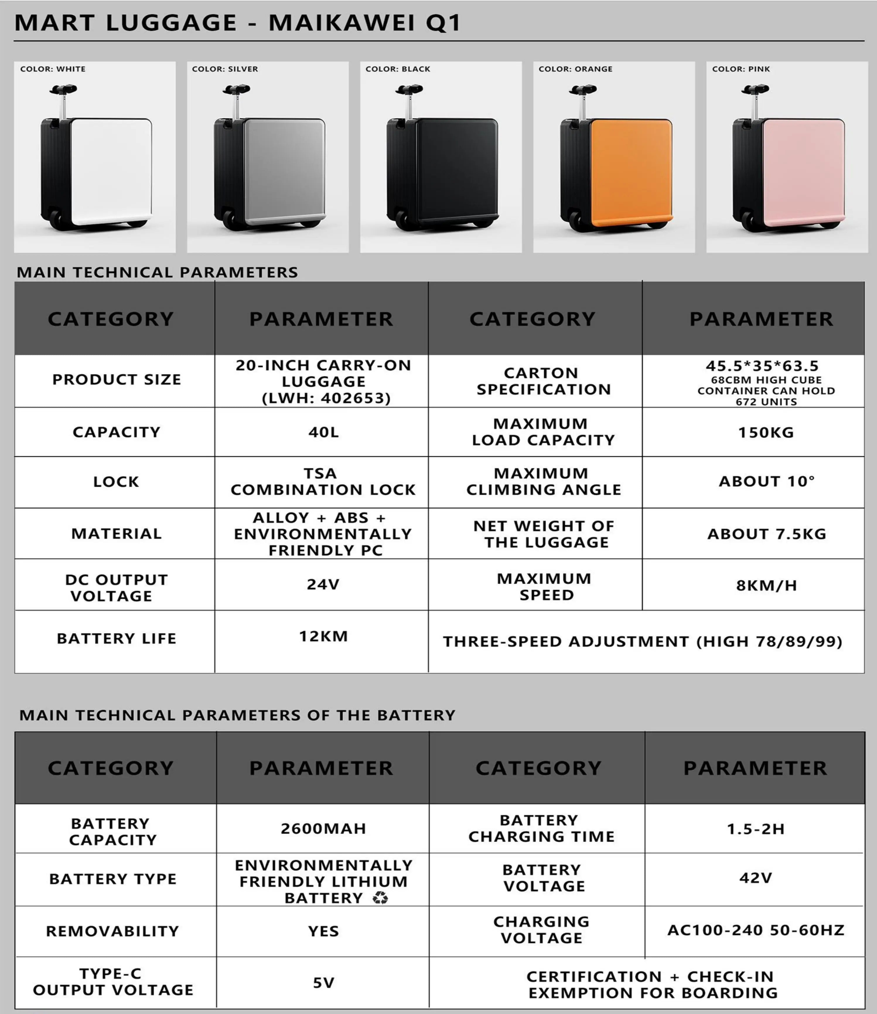 Carry-on Luggage Lightweight Rideable Electric Suitcase Multi-function Password Travel Business Trip Trolley