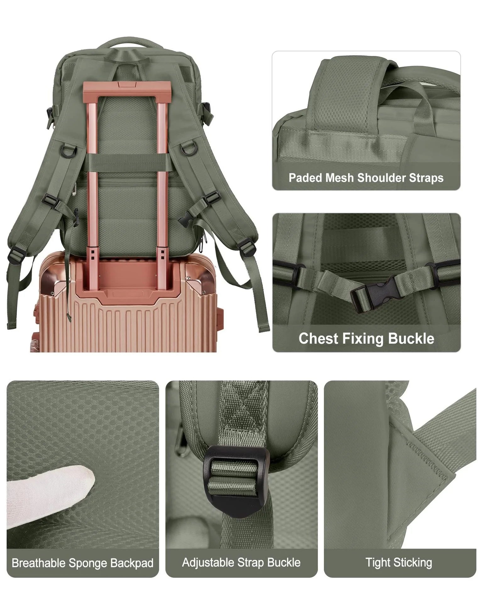 Large Capacity Travel Backpack Men and Women Laptop Bag Multifunctional Man Business Trip Expandable Airplane Backpacks