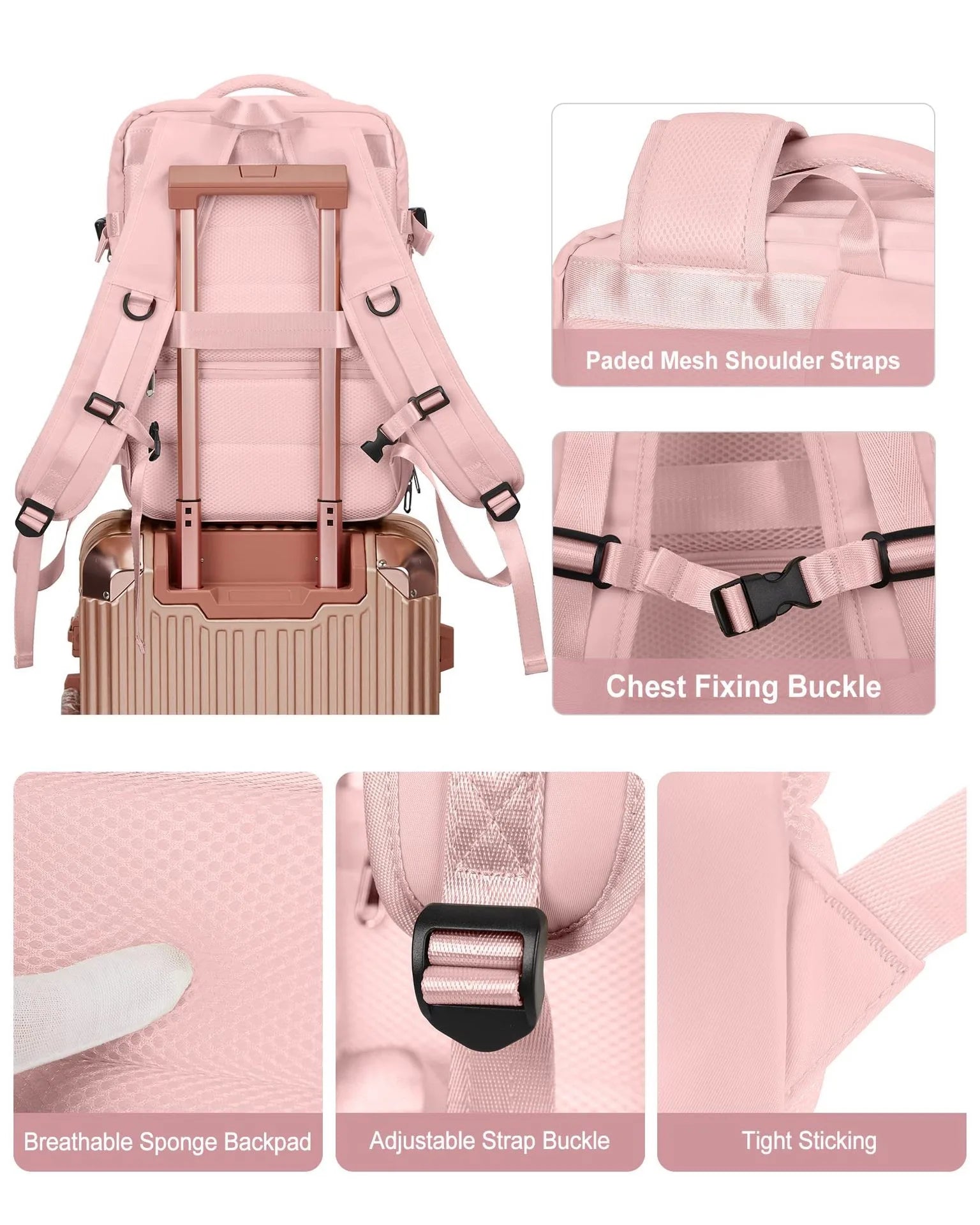 Large Capacity Travel Backpack Men and Women Laptop Bag Multifunctional Man Business Trip Expandable Airplane Backpacks