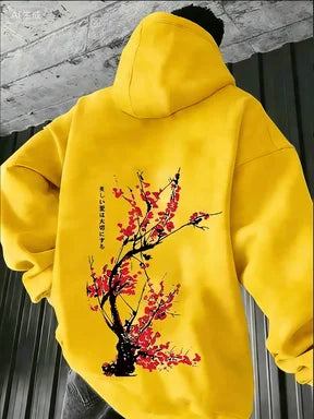 Latest Harajuku style street printed men's hooded sweatshirt, youthful, sporty, casual, fashionable and comfortable top
