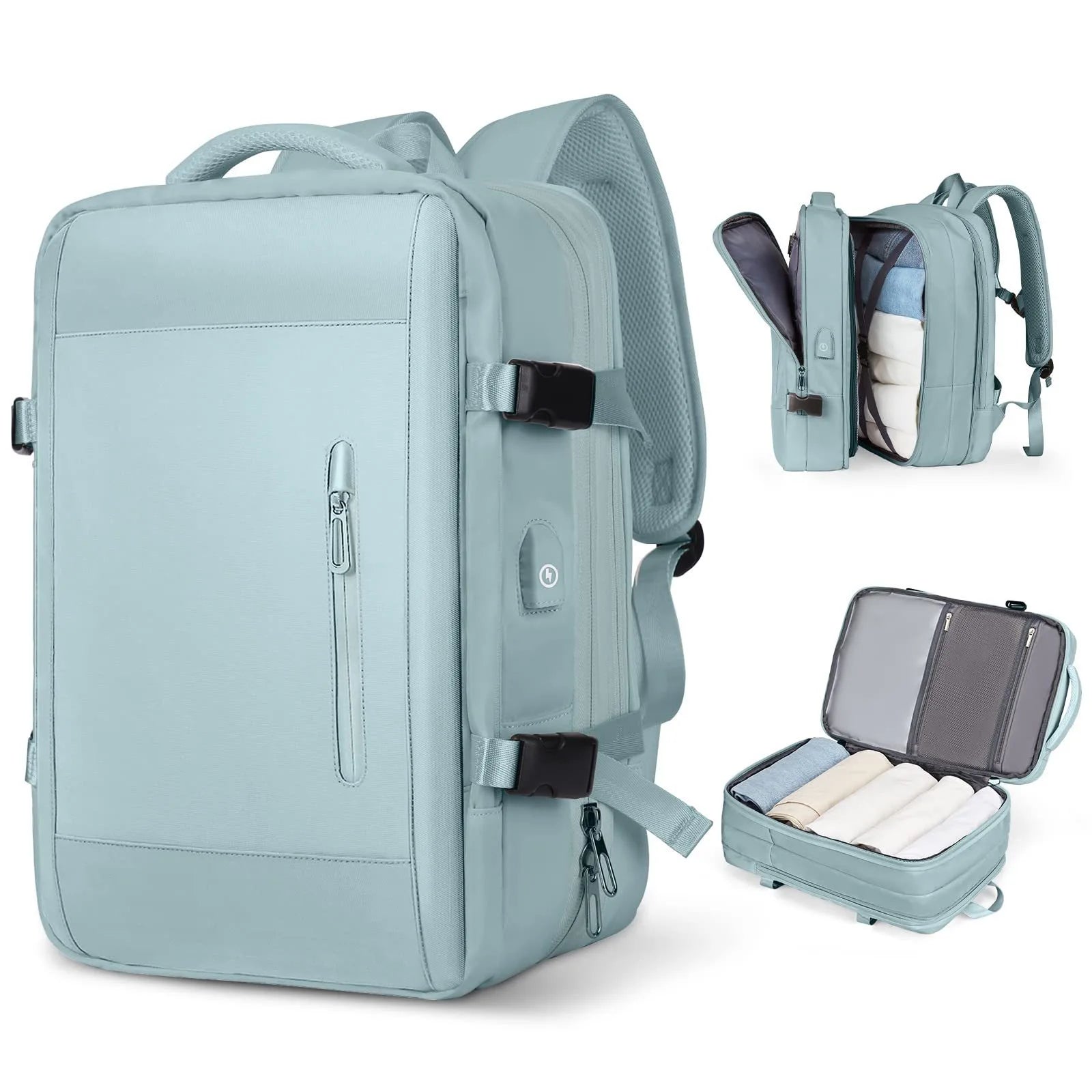 Large Capacity Travel Backpack Men and Women Laptop Bag Multifunctional Man Business Trip Expandable Airplane Backpacks